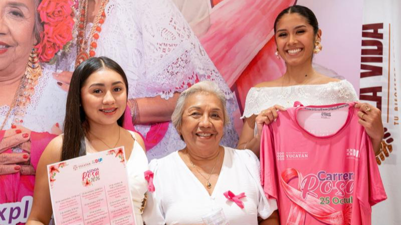 DIF Yucatán presenta Agenda Rosa 2026 con mastografías y prótesis mamarias