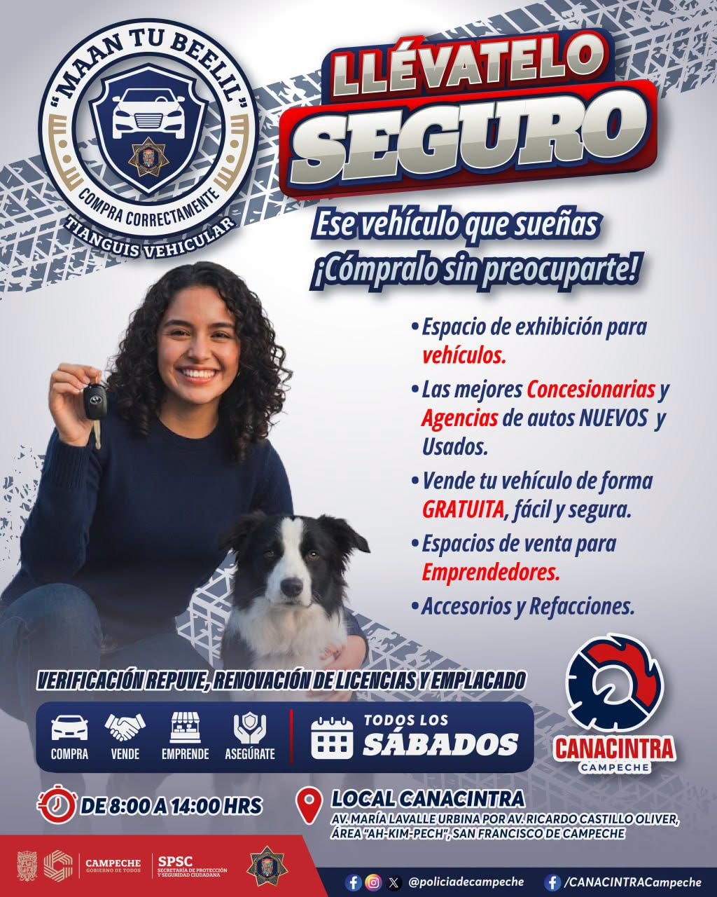 El tianguis se realizará todos los sábados, de 8:00 a 14:00 horas.