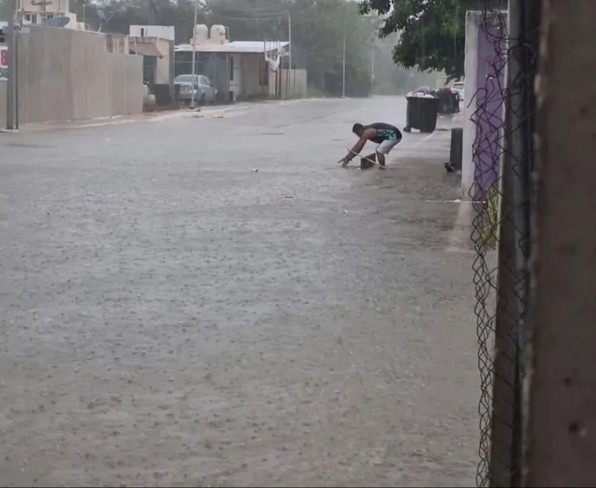 El fraccionamiento San Marcos Sustentable afectado por las lluvias.