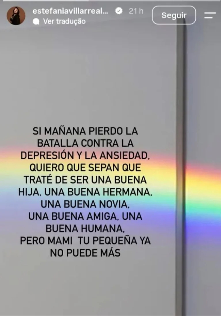 El mensaje que preocupó a sus fans
