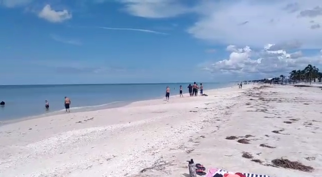 Pese a prohibición, bañistas invaden playas de progreso