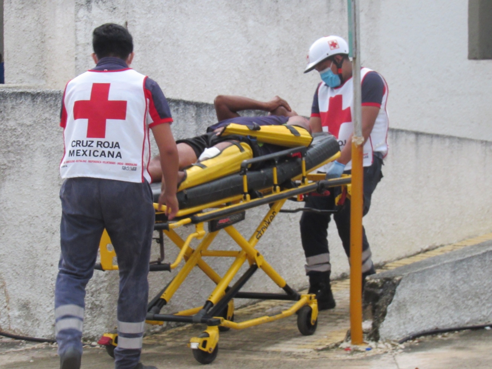 El incidente ocurrió alrededor de las 16:00 horas Foto: Carlos Euán