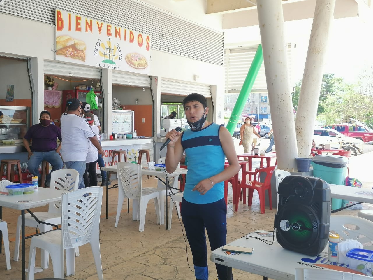Joshua es originario de Tabasco y estudió en el Conservatorio Carlos Pellicer Cárdenas. Foto: Emmanuel Sansores