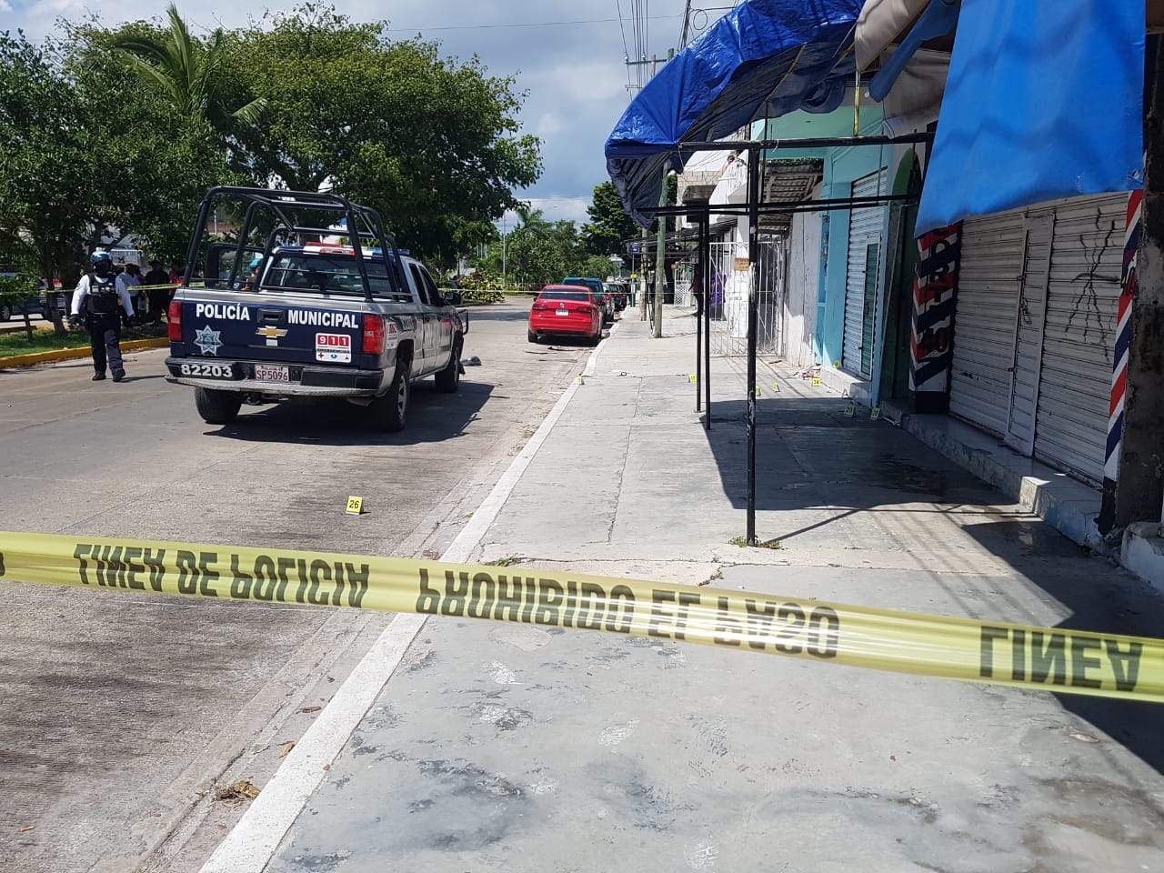 Los sujetos lograron darse a la fuga hacia el poniente con rumbo al boulevard Playa del Carmen. Foto: Por Esto! Los sujetos lograron darse a la fuga hacia el poniente con rumbo al boulevard Playa del Carmen. Foto: Por Esto!