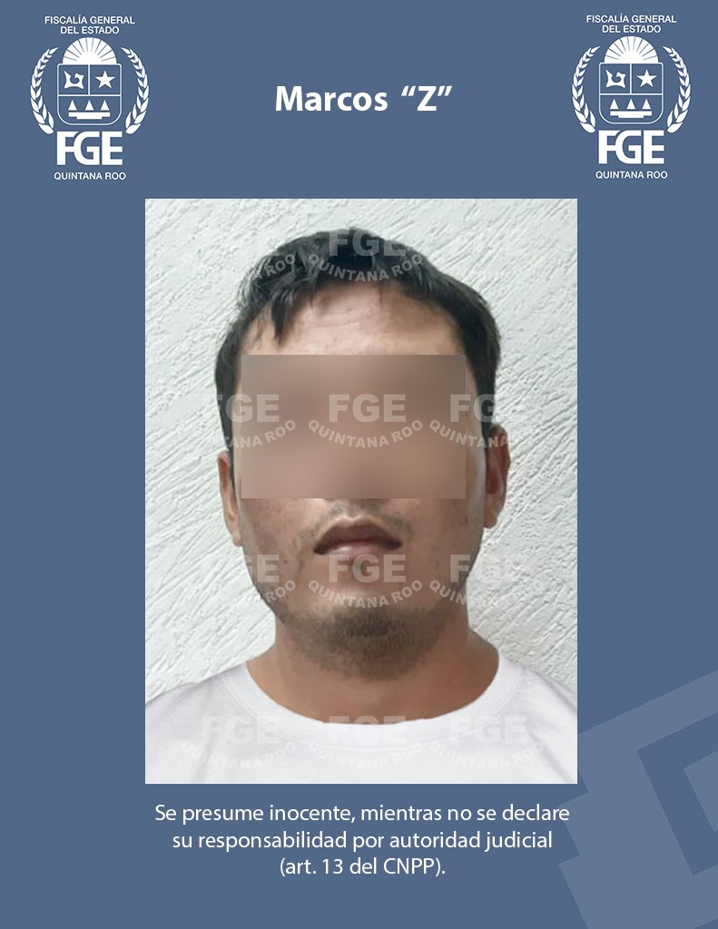 El imputado permanecerá en prisión mientras se desarrollan las pesquisas necesarias. Foto: FGE de Quintana Roo
