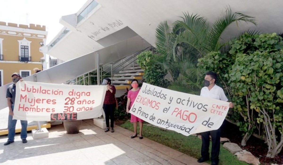 El secretario general de la organización insistió en que se cumpla el artículo 162 de la Ley Federal del Trabajo para el gremio campechano. Foto: Lucio Blanco.