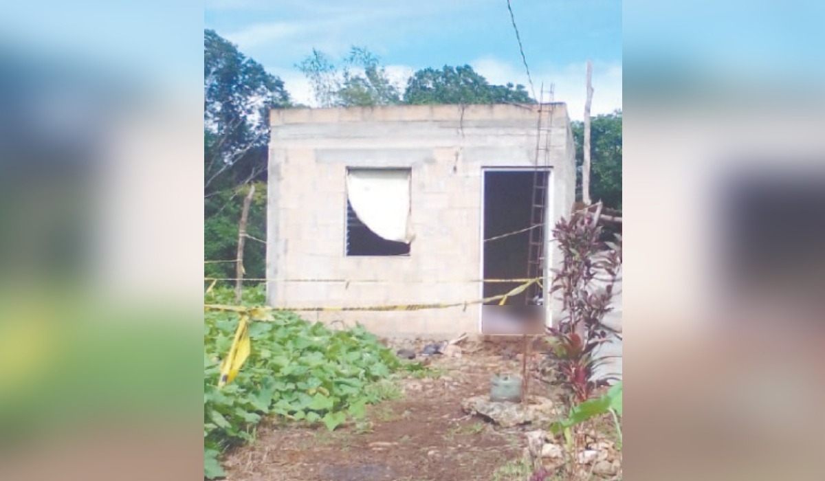 Su esposo reportó el hallazgo a las autoridades. Foto: Concepción Noh. Su esposo reportó el hallazgo a las autoridades. Foto: Concepción Noh.