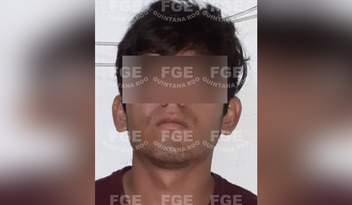 Carlos “R” cuidaba al menor mientras la madre trabajaba. Foto: Fiscalía General del Estado de Quintana Roo.