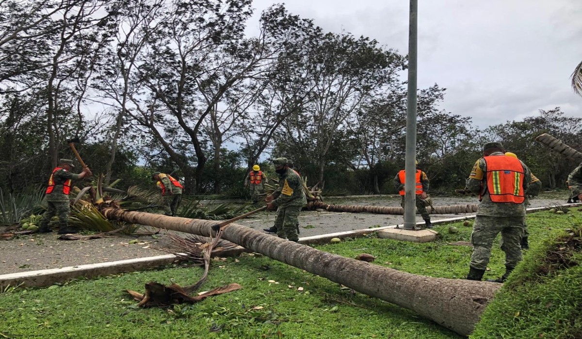 El Ejército Mexicano reconoció que tomará tiempo limpiar la zona. Fotos: Eva Murillo.