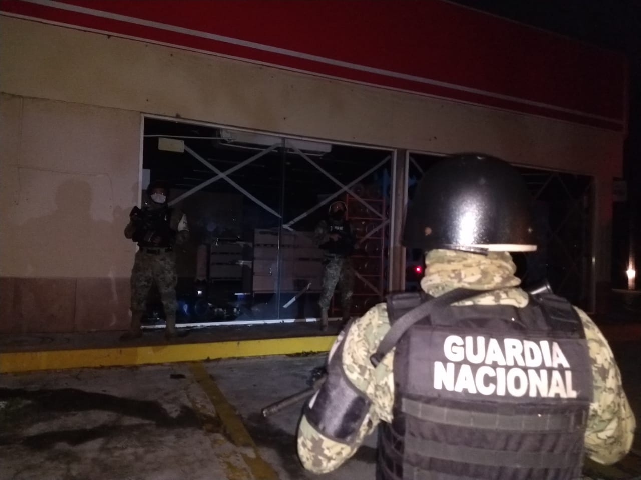El incidente fue atendido por elementos de la Guardia Nacional Foto: Jazmín Rodríguez El incidente fue atendido por elementos de la Guardia Nacional Foto: Jazmín Rodríguez