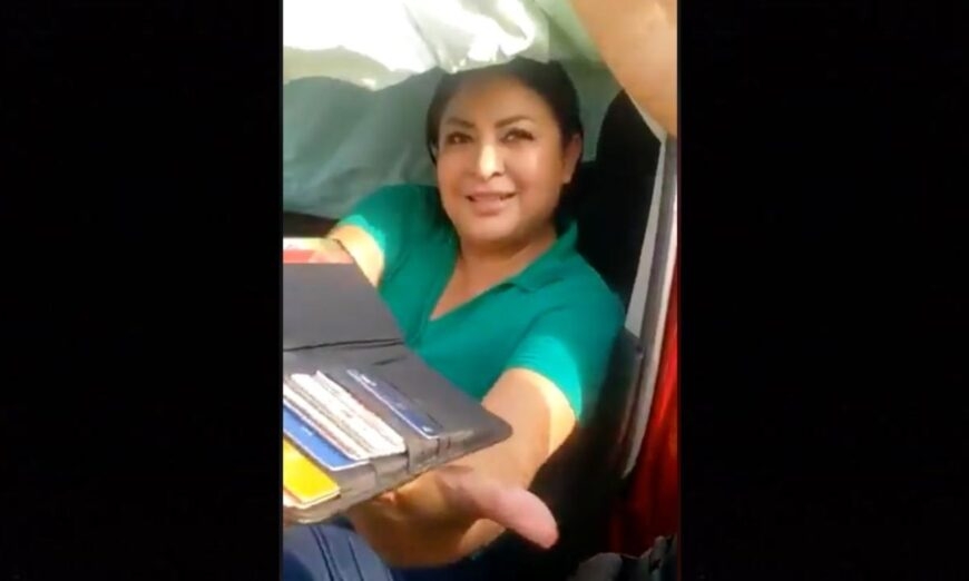 La mujer afirmó no conocer dónde estaba Foto: Captura de pantalla La mujer afirmó no conocer dónde estaba Foto: Captura de pantalla