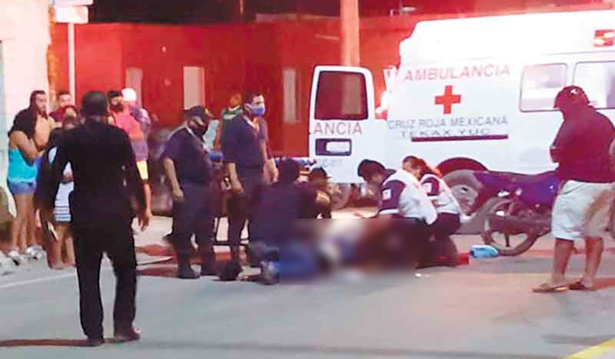 En Tizimín, un joven impactó con su moto y se cercenó un pie. En Tizimín, un joven impactó con su moto y se cercenó un pie.