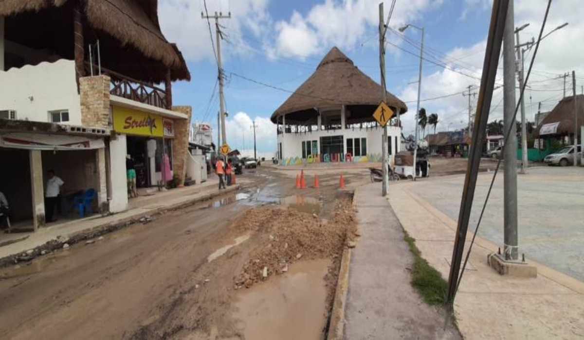 Los trabajos en las vialidades fueron suspendidos por las lluvias. Los trabajos en las vialidades fueron suspendidos por las lluvias.
