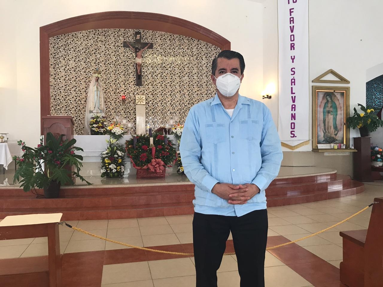 El sacerdote Raúl Sánchez Alonso anunció que los festejos decembrinos no se realizarán.