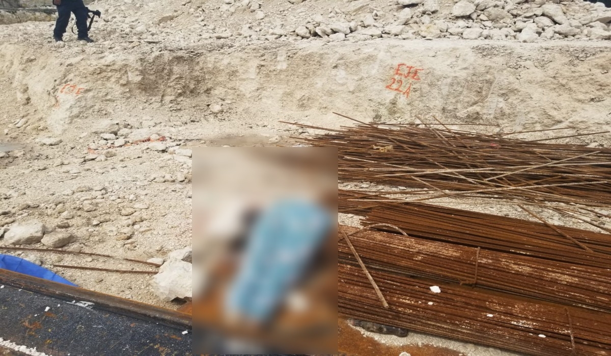 El pasado 2 de noviembre un trabajador realizaba un recorrido
por la obra y vio el cuerpo sin vida. Foto: Por Esto!