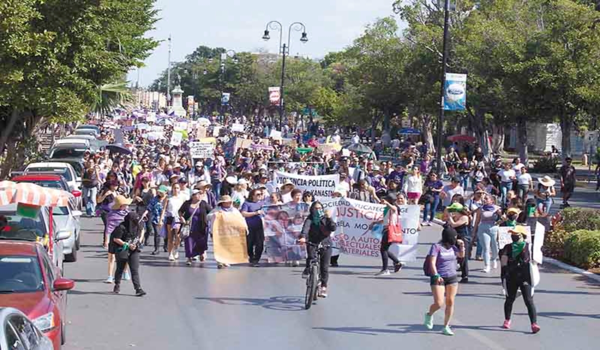 Adelaida Salas Salazar comentó que hay al menos 150 carpetas de investigación por violencia contra la mujer. Foto: Martín Zetina.