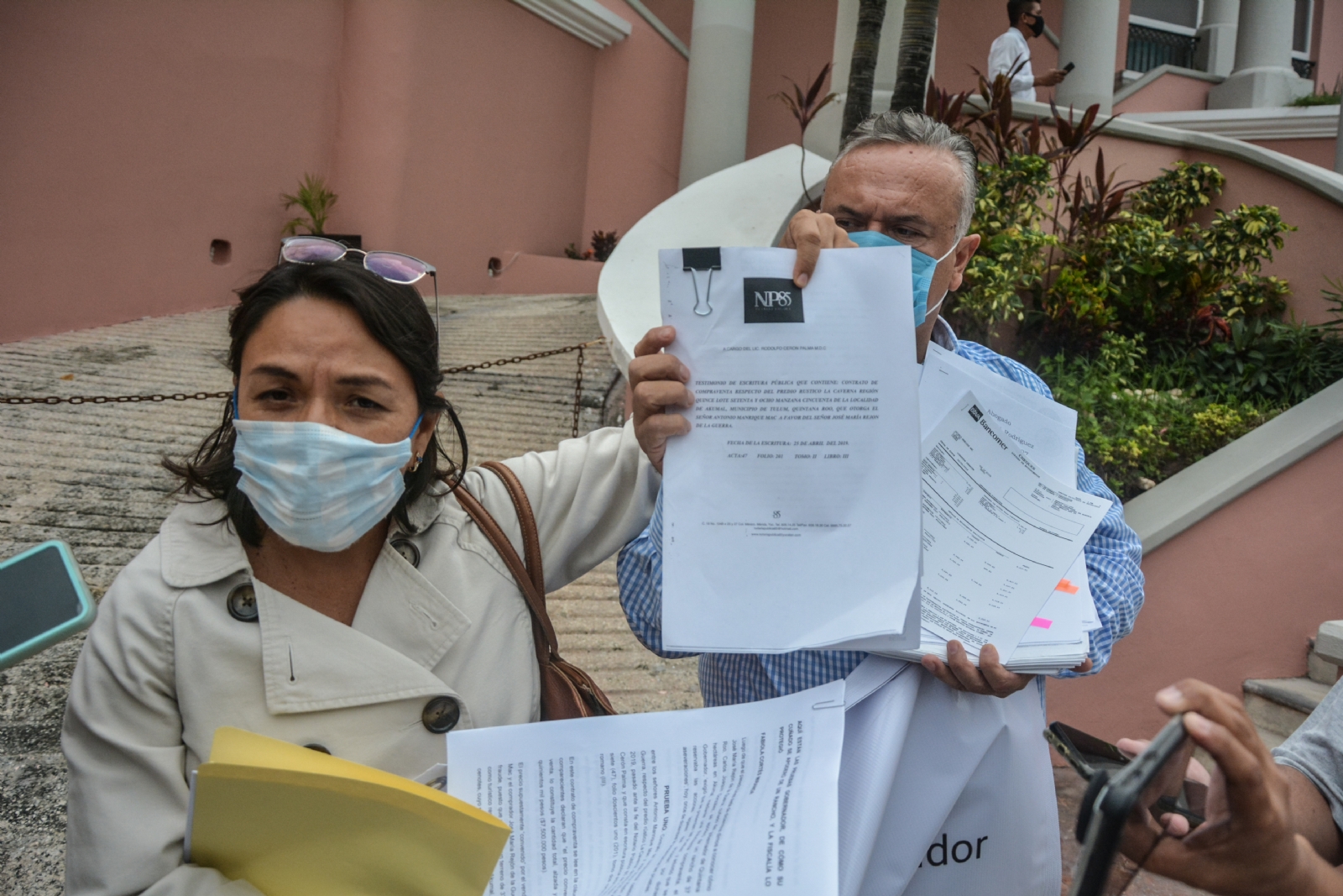 La denuncia por el terreno en Akumal la interpusieron desde 2019, pero la Fiscalía General del Estado en tres meses determinó que no procedía acción legal. Foto: Víctor Ávalos La denuncia por el terreno en Akumal la interpusieron desde 2019, pero la Fiscalía General del Estado en tres meses determinó que no procedía acción legal. Foto: Víctor Ávalos