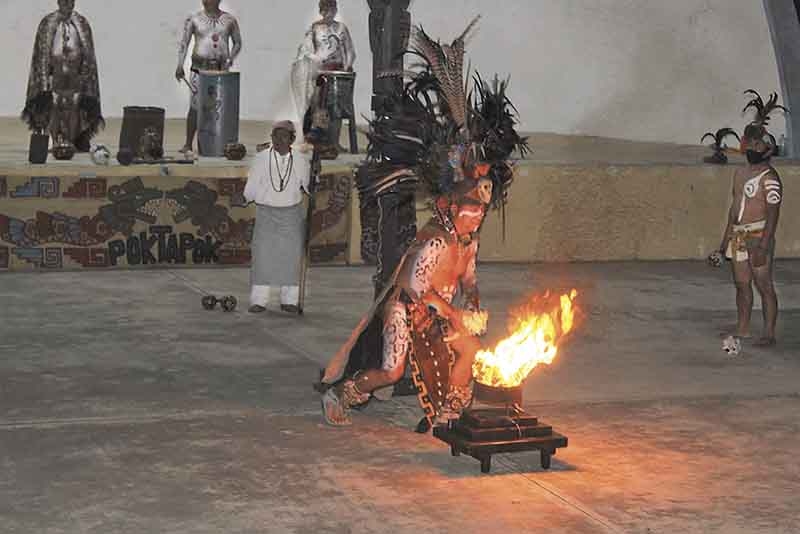 Así celebran guerreros mayas solsticio de invierno en Chapab