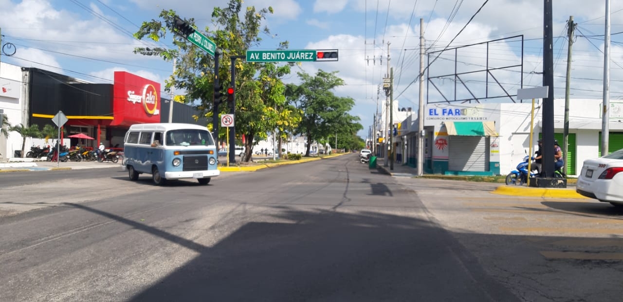 Las principales avenidas de Cozumel no mostraron gran afluencia de personas