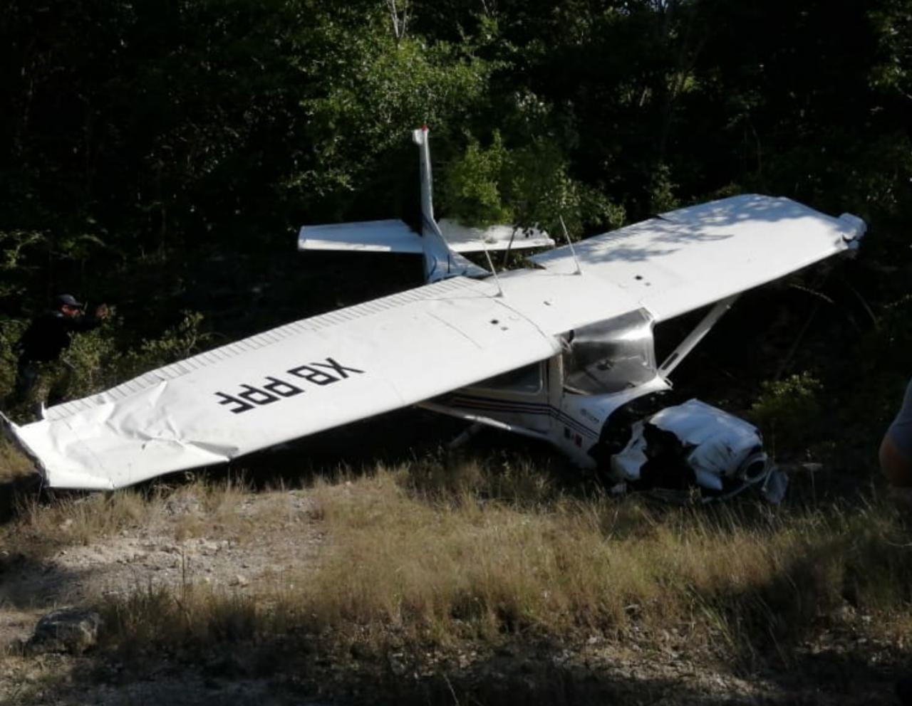 Avioneta desplomada en Cancún pertenece a escuela, confirman