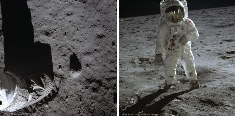 El Apolo 11 fue comandado por Neil Armstrong, a quien se le recuerda por su frase: “Es un pequeño paso para un hombre, pero un gran salto para la humanidad”. (@laembajada)