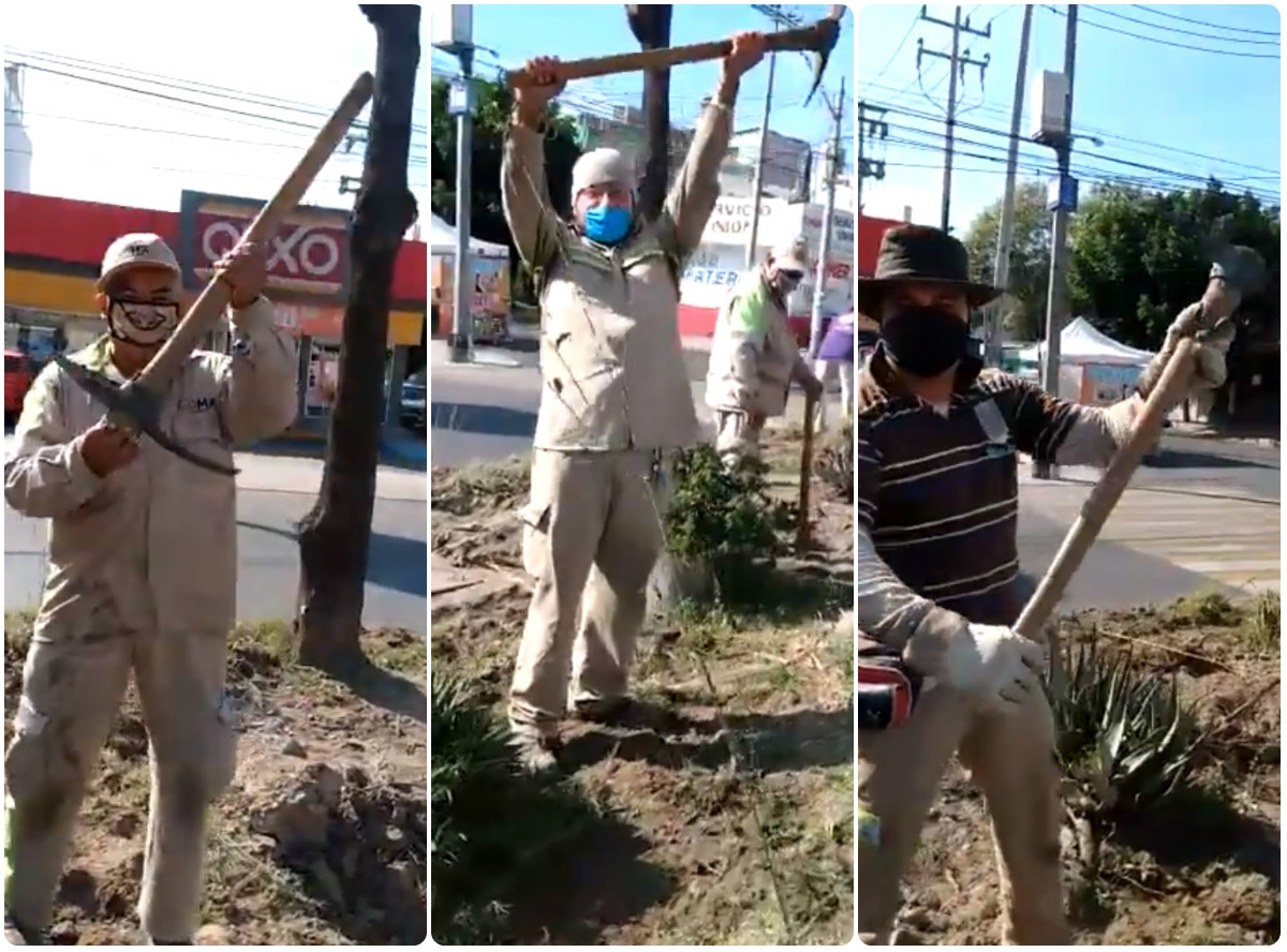 Trabajadores de limpia parodian al CJNG: “Somos gente del ‘mencho’” (Especial)