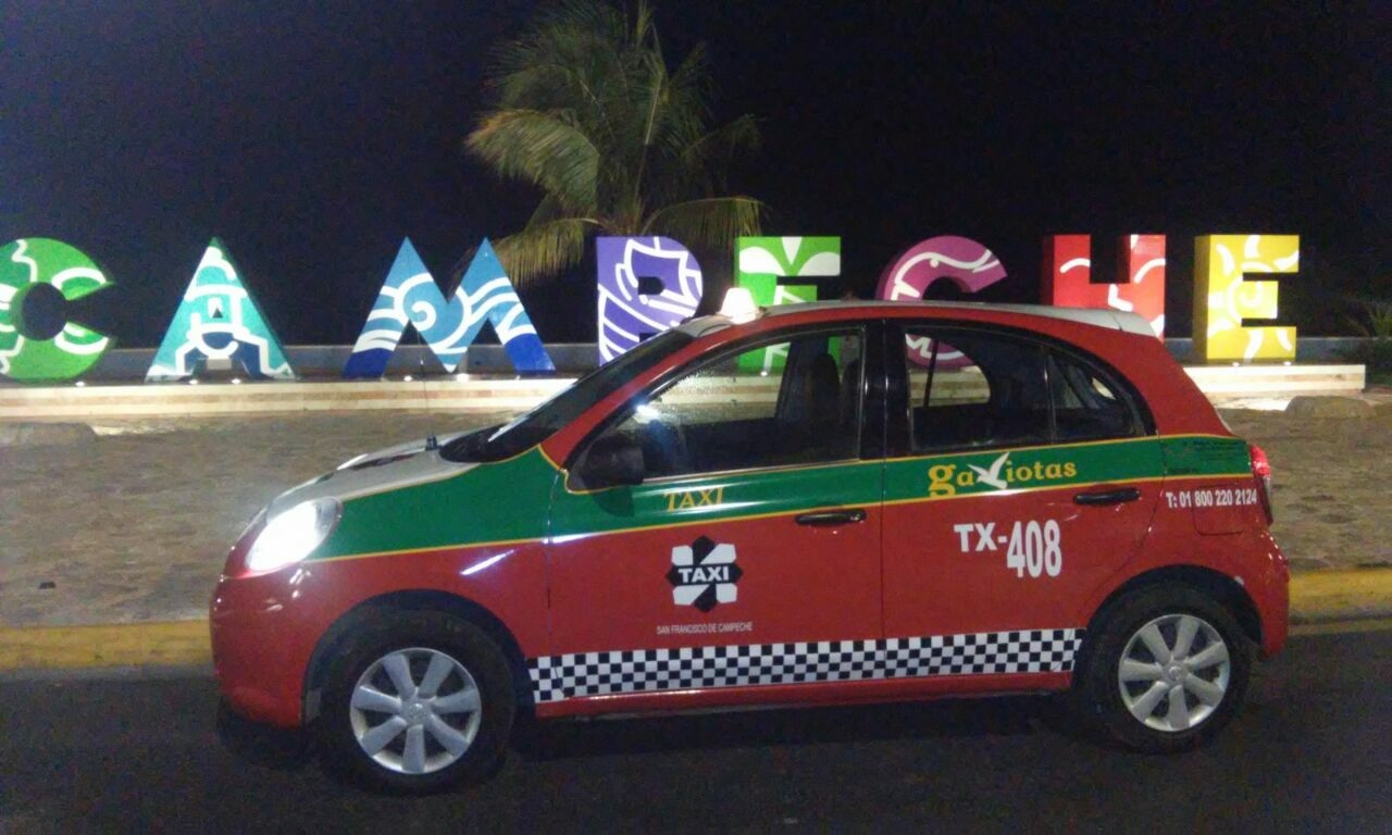 Los usuarios de taxis en Campeche deberán pagar un recargo adicional de $10.00 MXN por servicios después de las 11:00