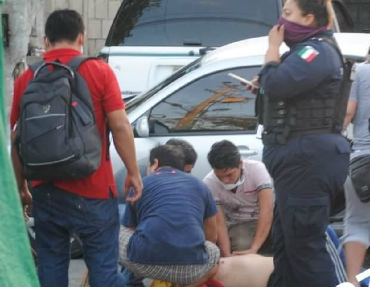 Un vendedor de celulares fue herido de bala en la región 101 de Cancún (Rafael García) Un vendedor de celulares fue herido de bala en la región 101 de Cancún (Rafael García)