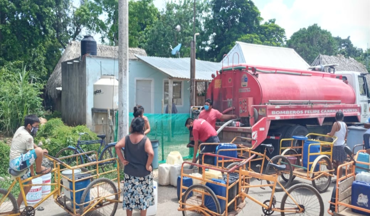 Comunidad de Felipe Carrillo Puerto lleva una semana sin agua