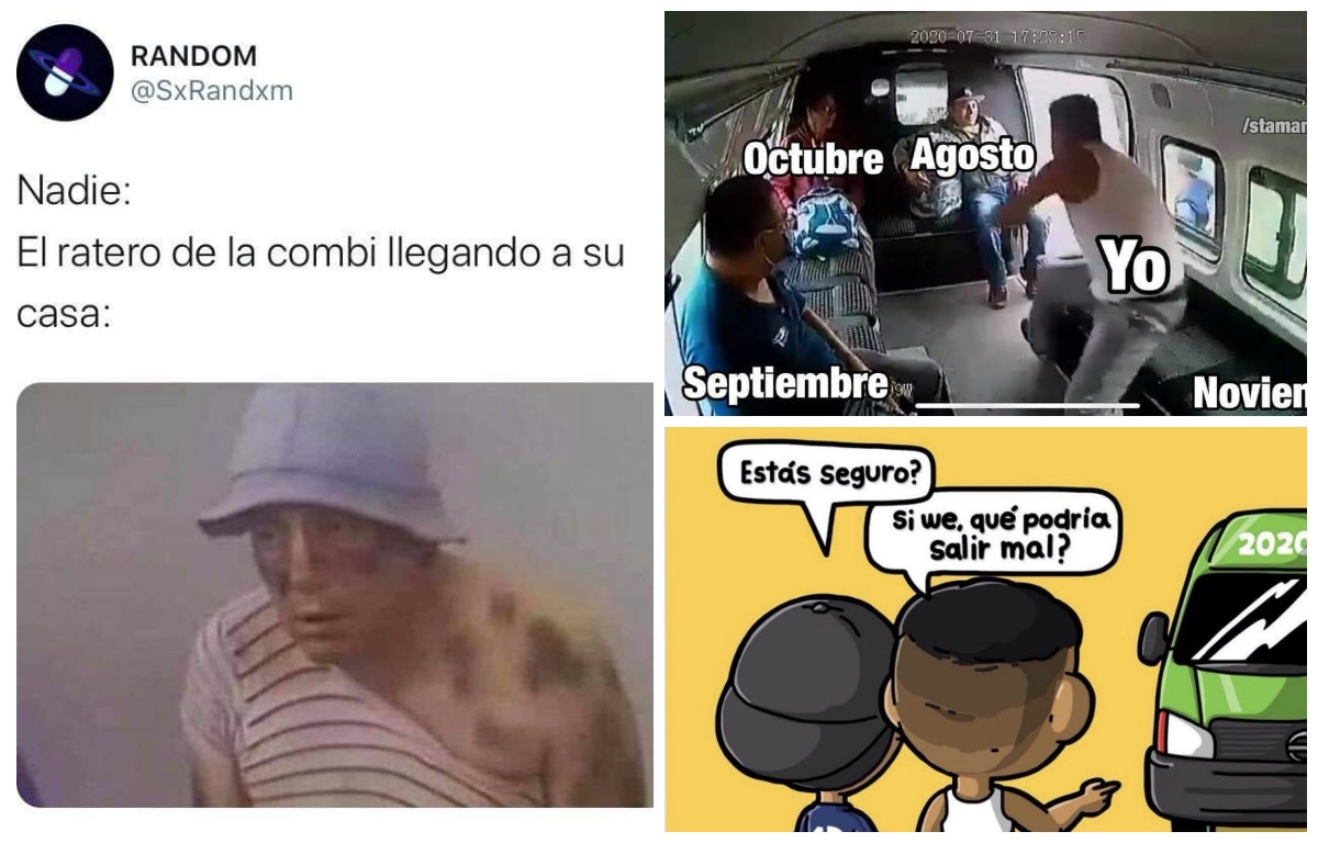 Usuarios crearon memes del asalto frustrado al trasporte público en el Edomex (Especial)