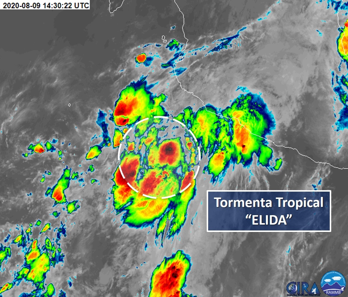 Tormenta tropical Elida (Conagua/Clima) Tormenta tropical Elida (Conagua/Clima)