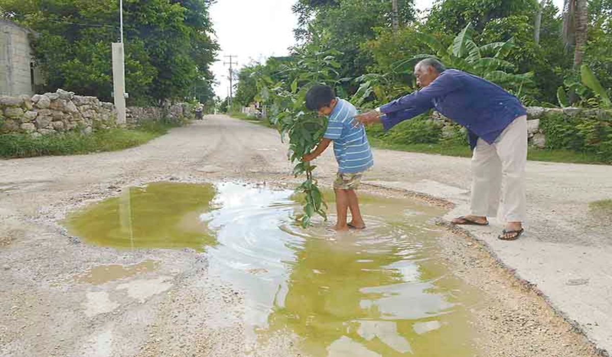 Habitantes de Kimbilá se quejan por calles en malas condiciones