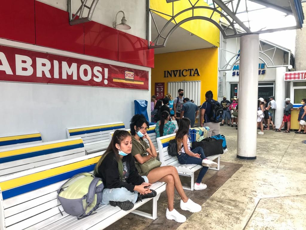 En Puerto Juárez, la actividad bajó por la mañana