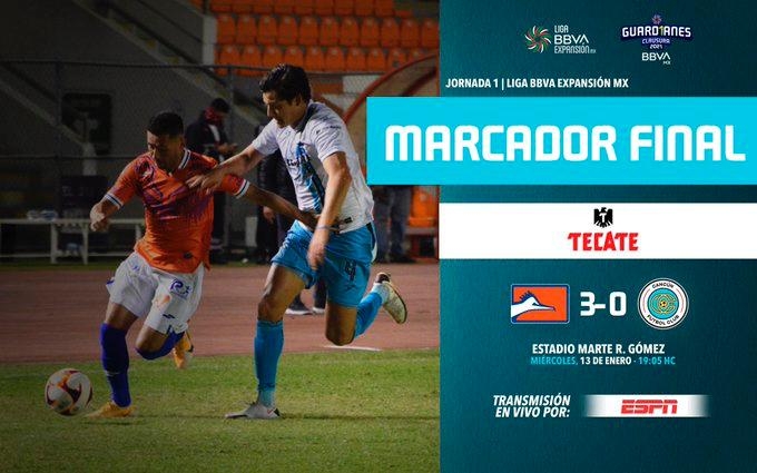 Correcaminos sumó sus primeros tres puntos del torneo y le amargó el debut de Villaluz