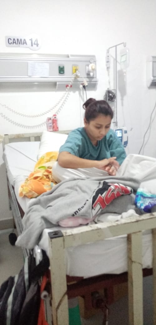 La pierna de Wendy Uc está en riesgo de perderla si no la intervienen nuevamente