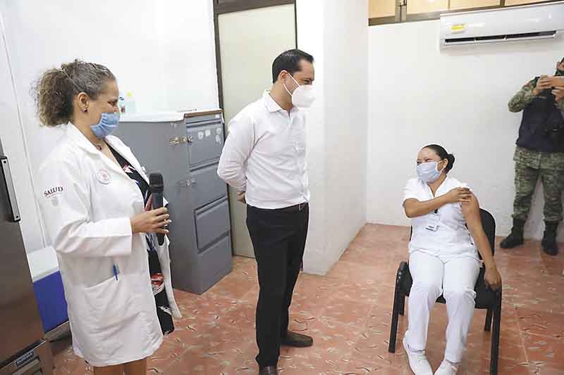 Yucatán primer estado en aplicar el 100% de las vacunas anticovid