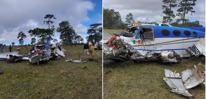 Se desploma aeronave en Comitán, Chiapas; piloto resulta herido
