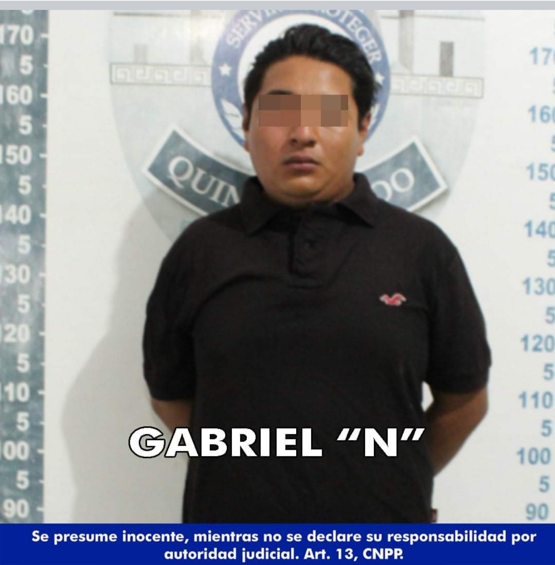 Uno de los presuntos delincuentes