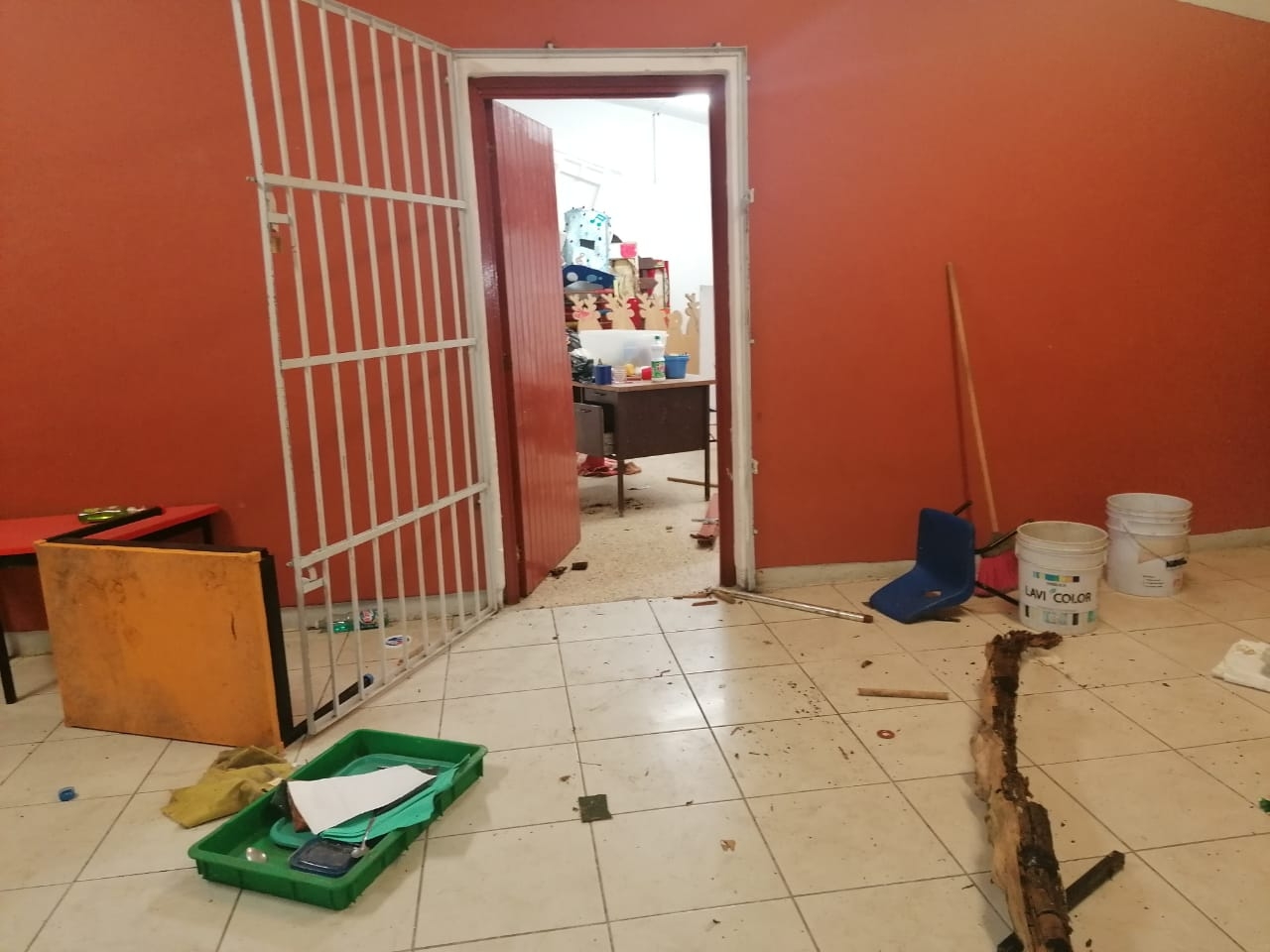 Los ladrones dañaron las instalaciones de este Jardín de Niños en Chetumal