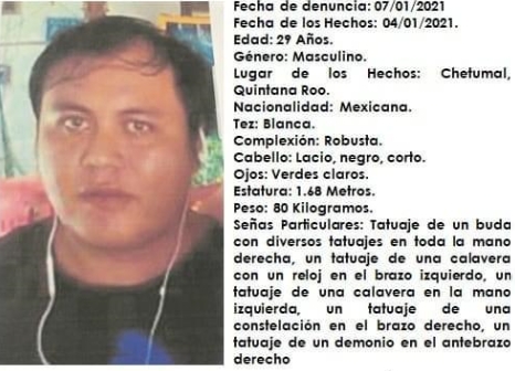 El hombre no ha sido visto desde el pasado 4 de enero