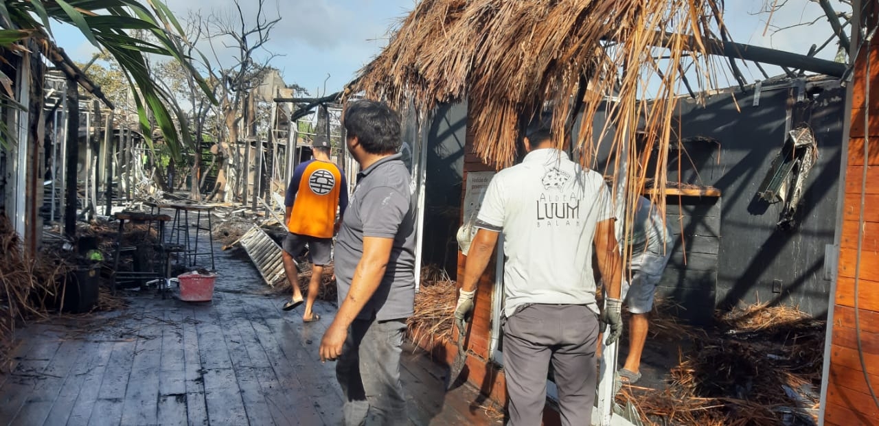 El hotel “Aldea Lum” reportó pérdidas de 10 cuartos de hotel