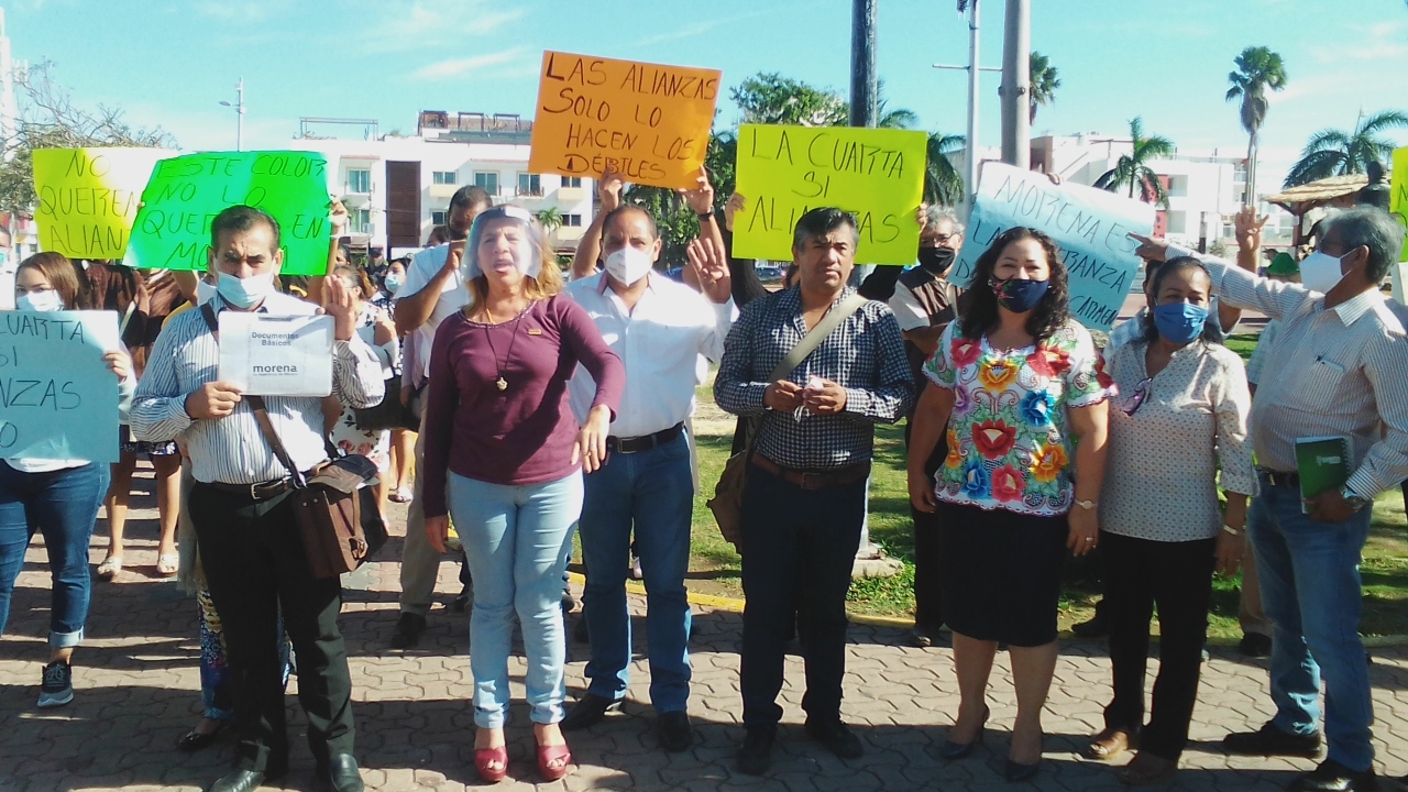 Los morenistas dicen no a esa alianza Los morenistas dicen no a esa alianza