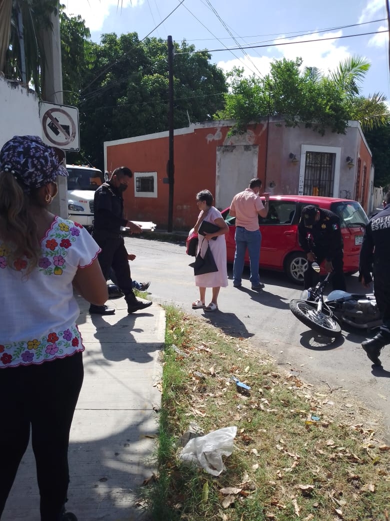 Al lugar llegaron elementos de la policía de la Secretaría de Seguridad Pública de Yucatán Al lugar llegaron elementos de la policía de la Secretaría de Seguridad Pública de Yucatán