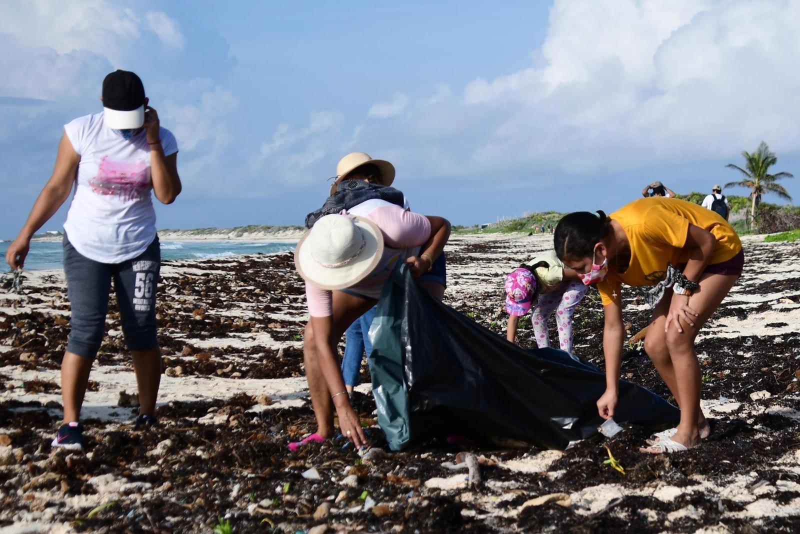 Recolectan más de 270 kilos de desechos plásticos en las playas de Cozumel
