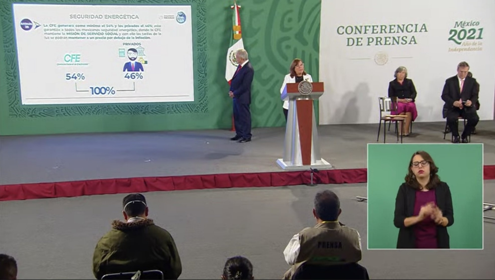 Rocío Nahle Destaca que la empresa tendrá el 56% del mercado; "no se va a nacionalizar ni un tornillo ni una tuerca", dijo