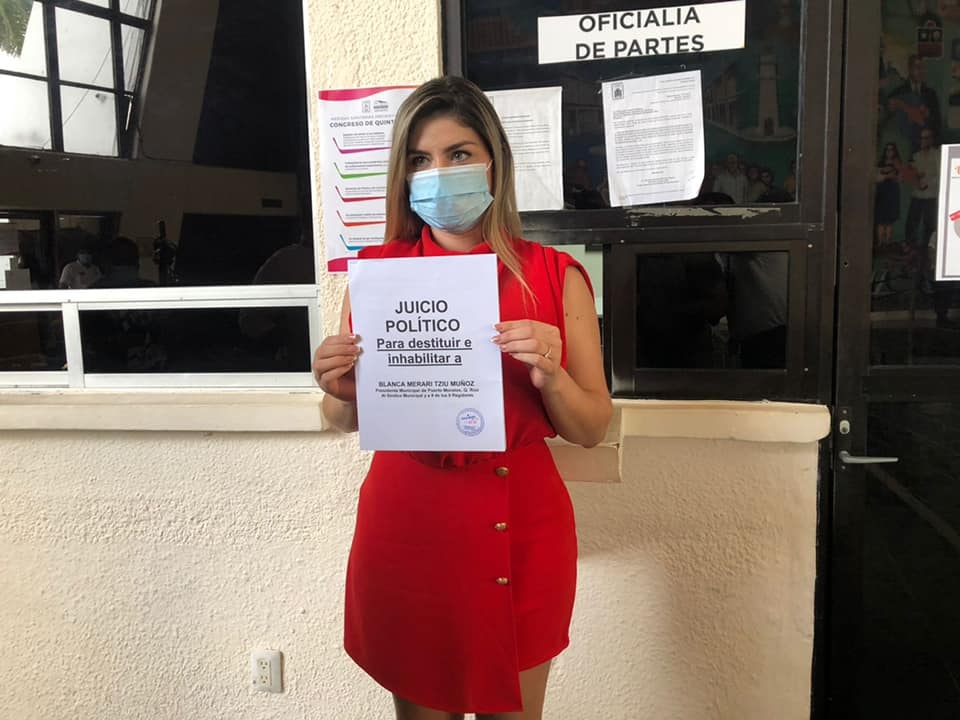 María Fernanda Alvear denunció a Blanca Merari, Alcaldesa de Puerto Morelos, por irregularidades en asignación de cargos públicos María Fernanda Alvear denunció a Blanca Merari, Alcaldesa de Puerto Morelos, por irregularidades en asignación de cargos públicos