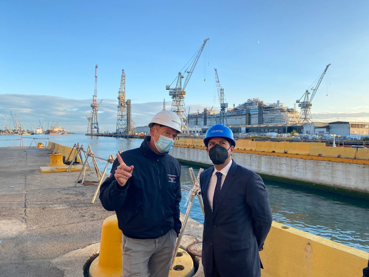Según lo acordado, la empresa Fincantieri  se encargará del diseño y construcción de un nuevo astillero en Yucatán