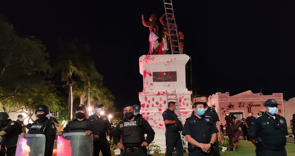 La manifestación terminó alrededor de las 22:00 horas