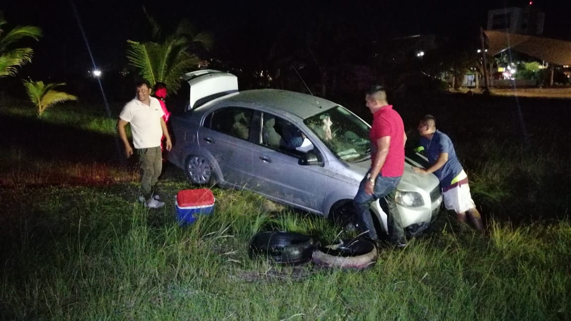 El responsable indicó que no se percató que se encontraba conduciendo por el camino equivocado