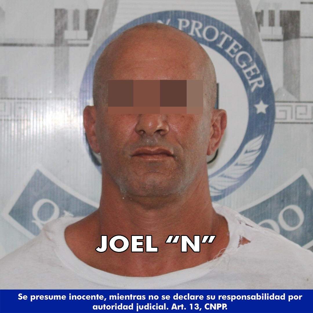 El sospechoso fue detenido y asegurado junto con lo decomisado para quedar a disposición de las autoridades correspondientes